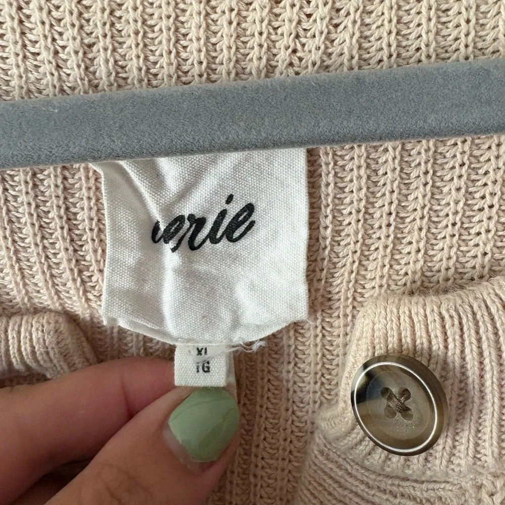 Aerie Cream Henley Sweater - Picture 2 of 2